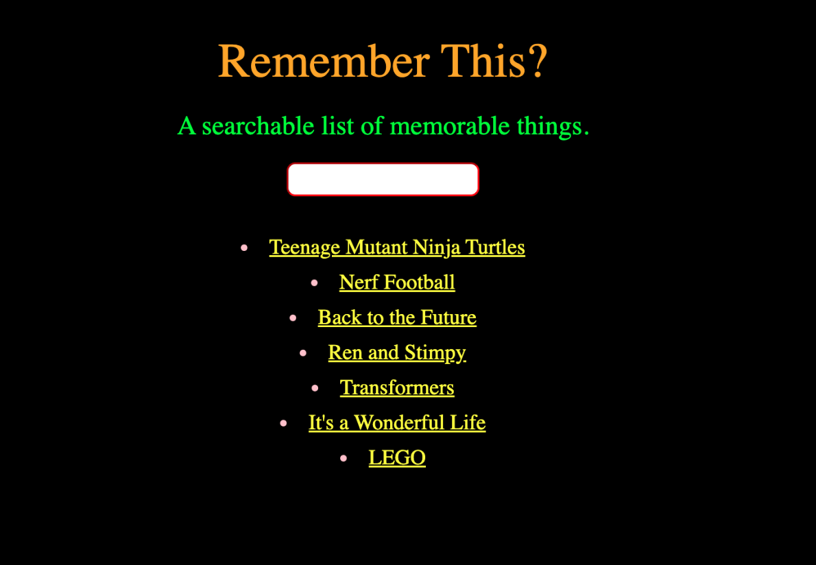 A Retro React Nostalgia UI