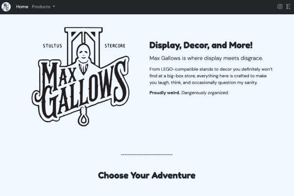 Max Gallows Website Thumbnail